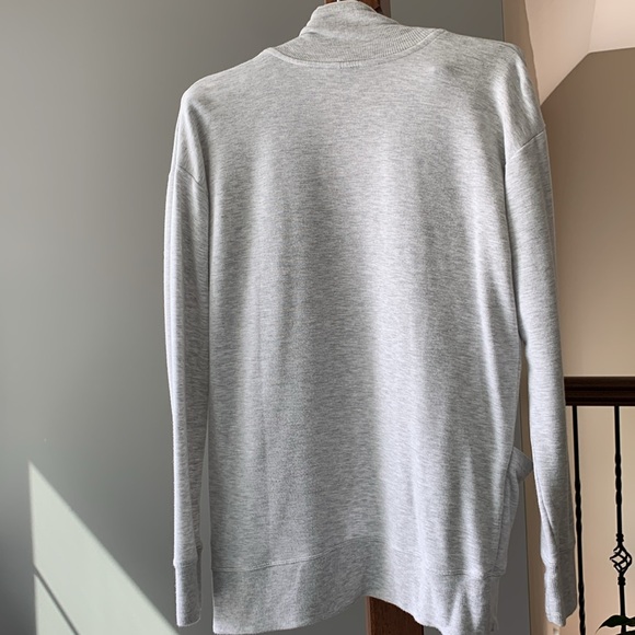 Athleta Girl Wrap’N Roll Cardigan Fog Heather Grey Gray Size XL/14 - Picture 2 of 10